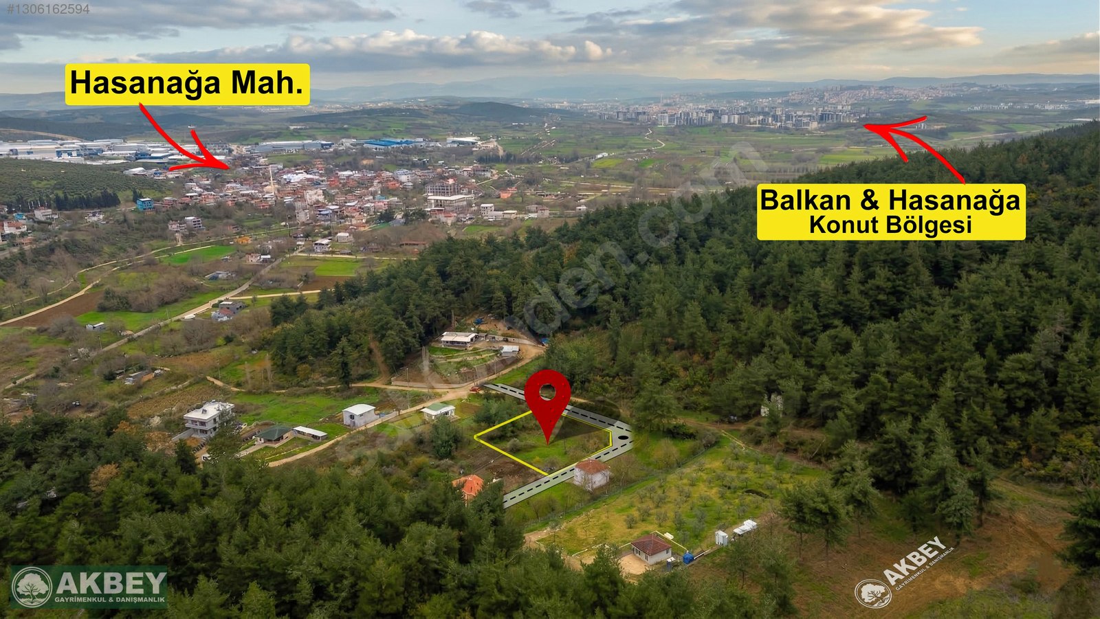 Hasanağa Mahallesinde Doğa İle İç İçe Şahane Konumda Arsa