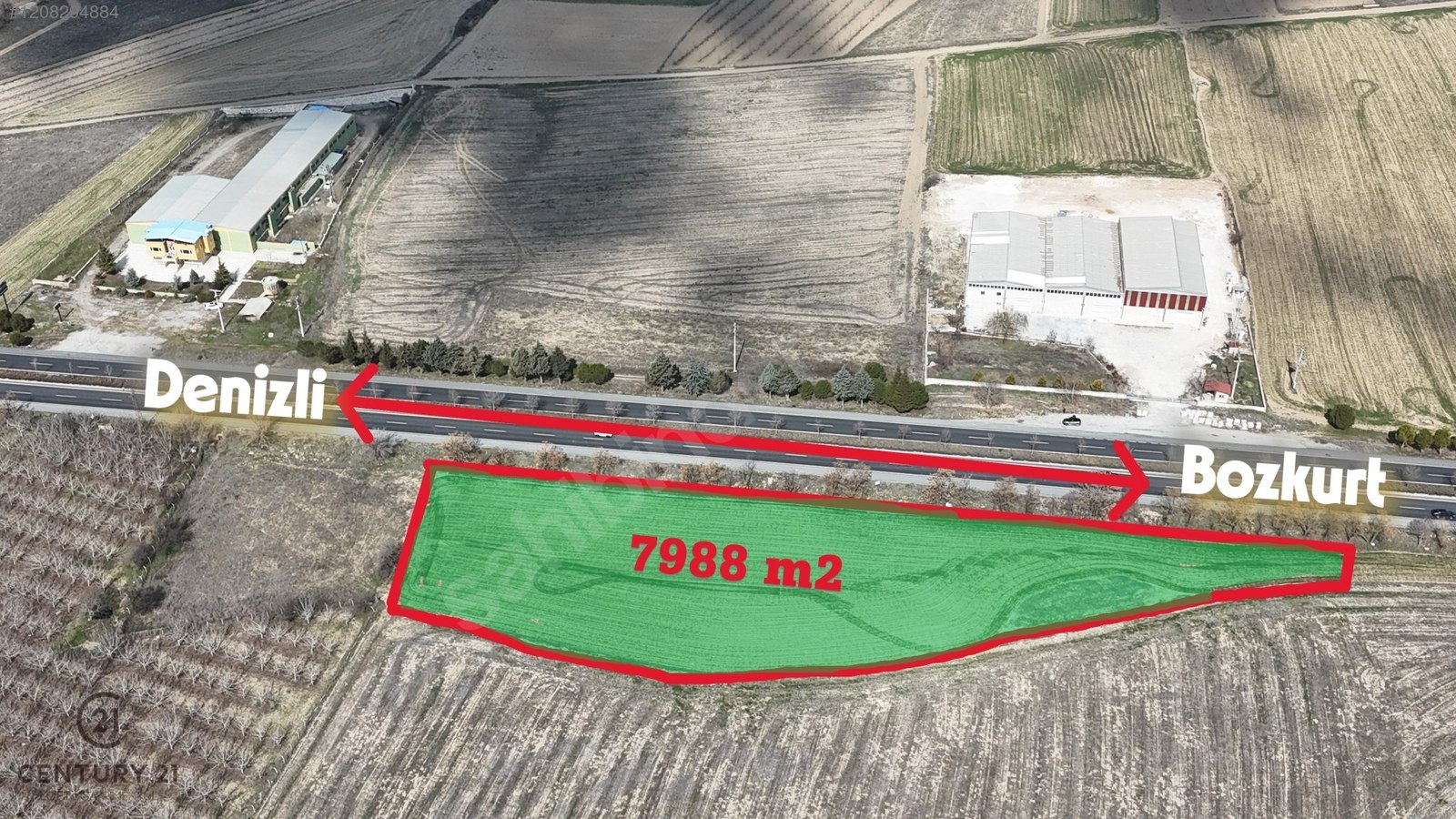 C21 LOFT'TAN BOZKURT ALİKURT'DA ANAYOL CEPHELİ SATILIK TARLA.