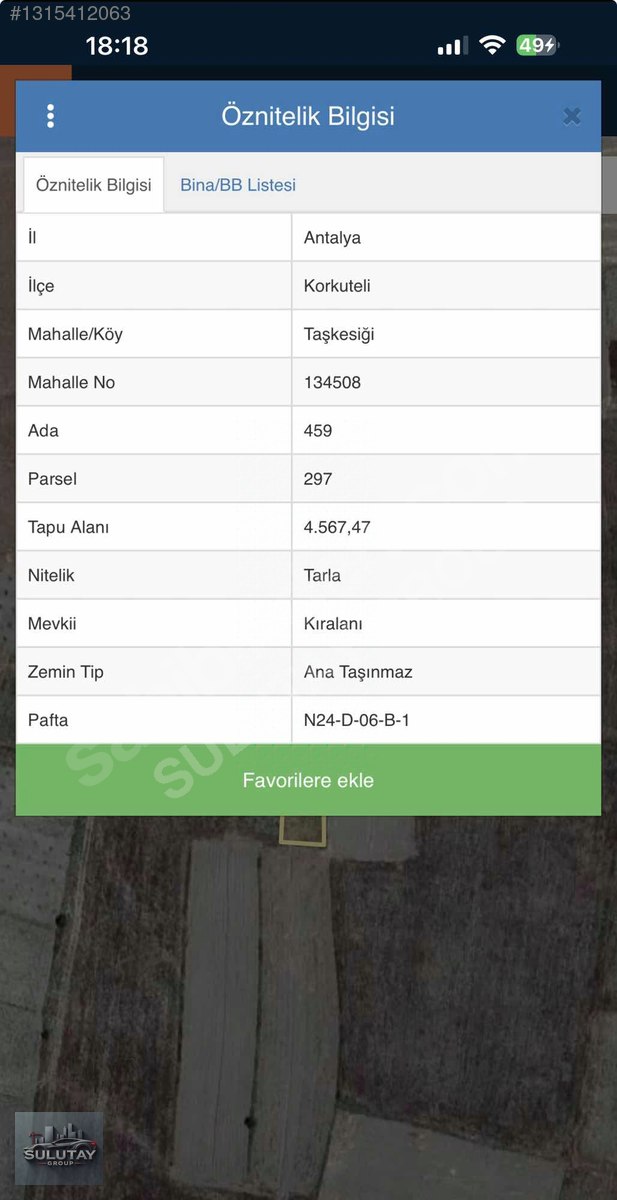 KORKUTELİ TAŞKESİĞİNDE 4.567 m² TEK TAPU YATIRIMLIK TARLA